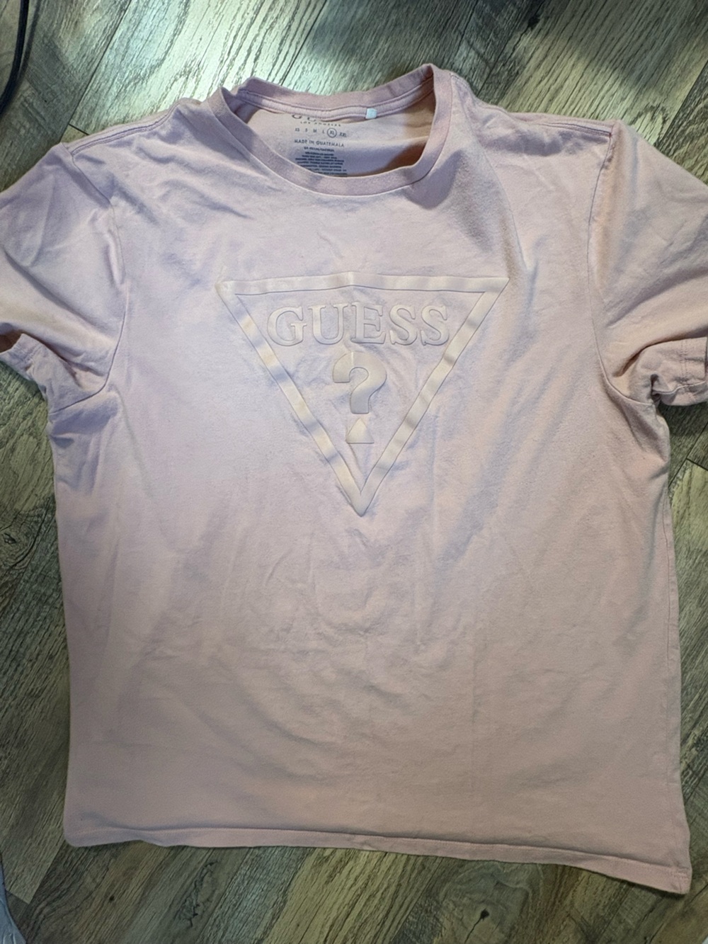 Guess  Light Pink Logo Tee